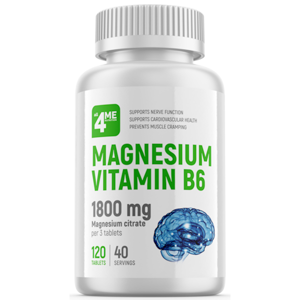 Magnesium Vitamin B6, 120 таб all4МЕ